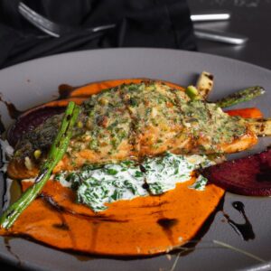 Grilled salmon