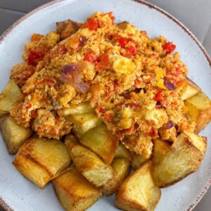 Sweet potatoes and eggs