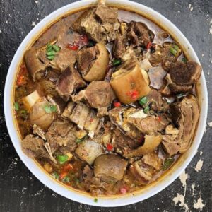 Goat meat peppersoup