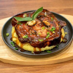 Char grilled lamb chops